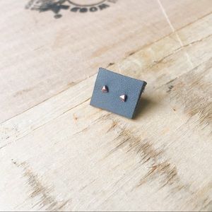 Free People Triangle Pyramid Stud Earrings